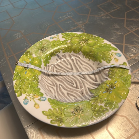 Vintage ‘Tropical Palm’ Hand Made Designer Laurie Gates Platter - Picture 7 of 12